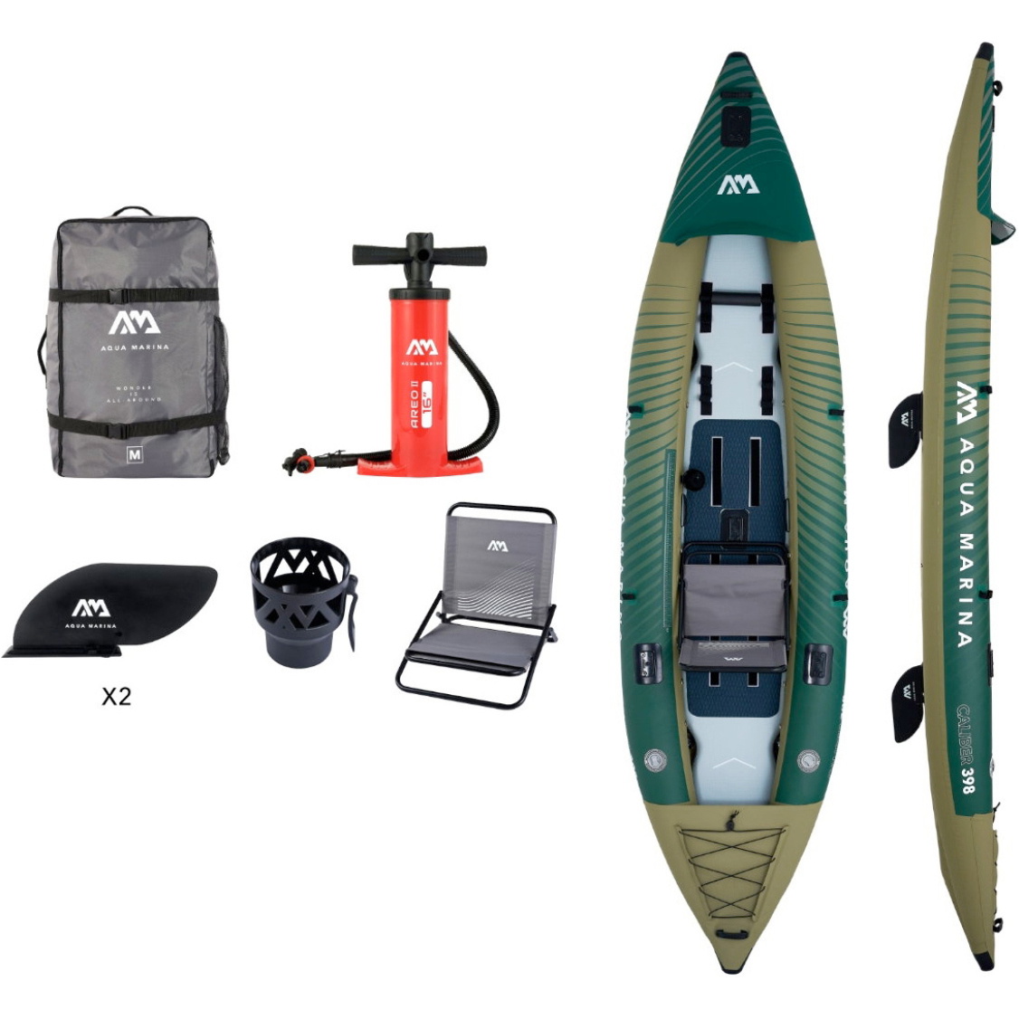 2026 Aqua Marina Caliber Angling 1-2 Person Kayak 46336